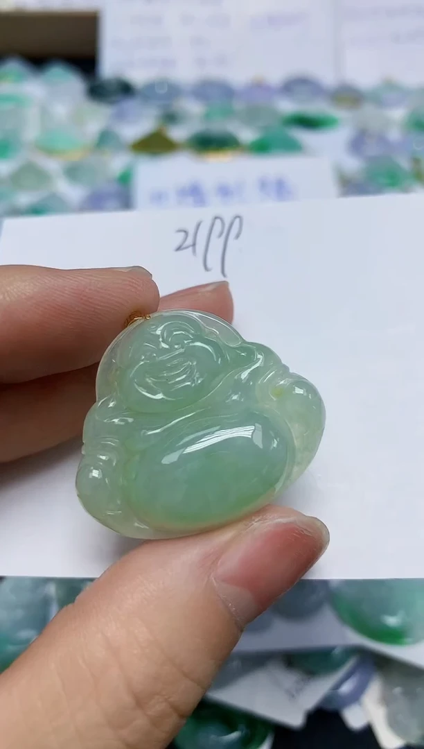 翡翠未镶嵌颈饰天然缅甸翡翠A货