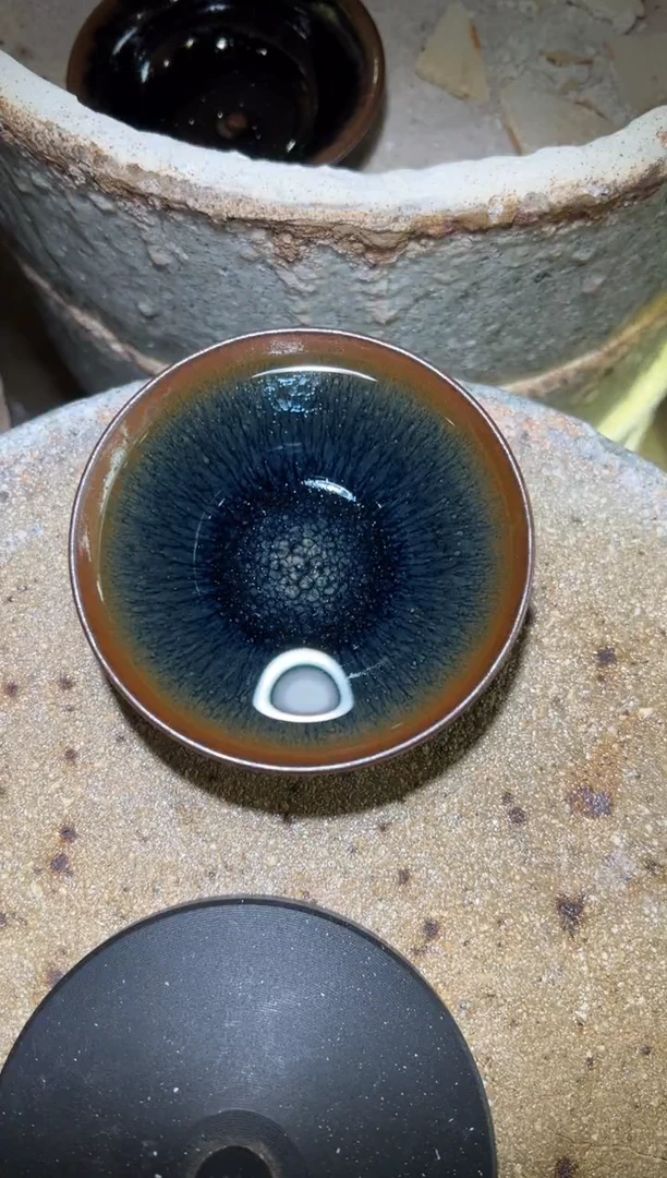 【闪购商品】茶盏见盏茶器宋钰龙窑柴烧35号