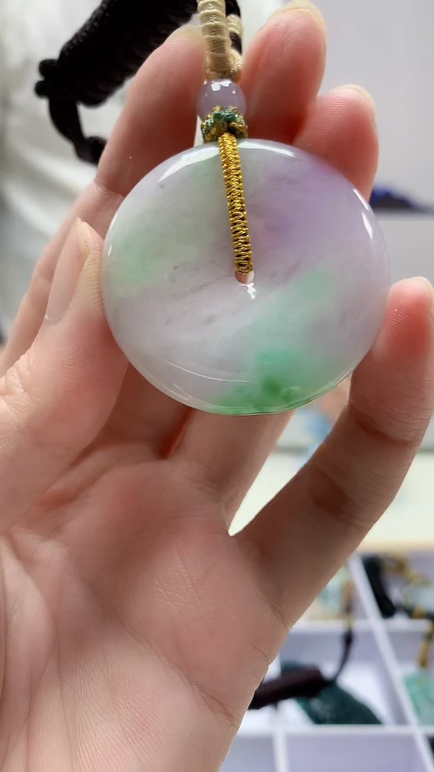 定制翡翠未镶嵌4898zm-毛货挂件扣子76