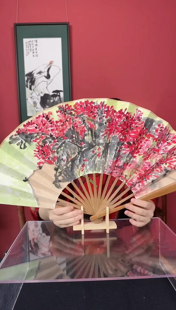 国画一画庐孙学军折扇作品
