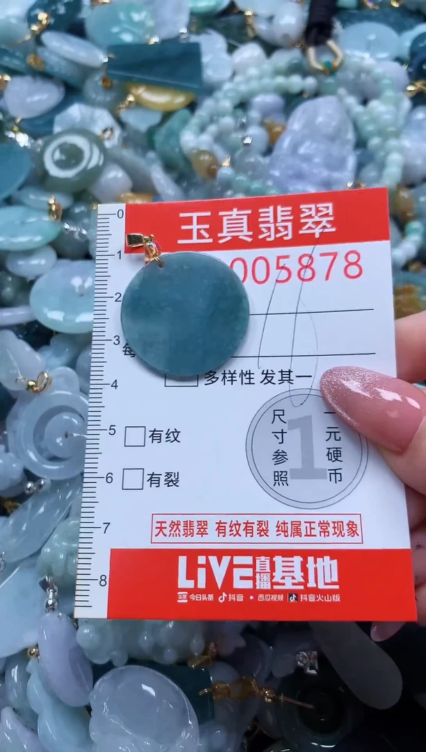 翡翠未镶嵌吊坠(不含链)5878
