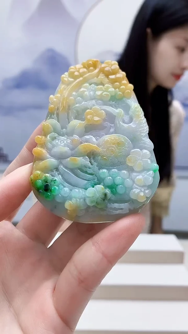 未镶嵌定制翡翠4812ry-毛货挂件192