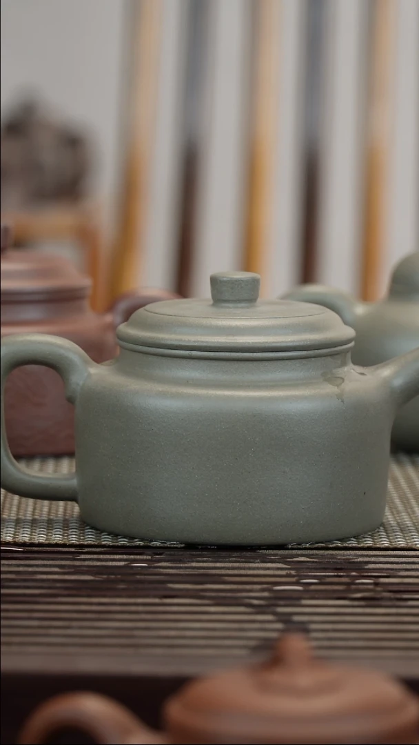 茶壶紫砂青段德中半手工