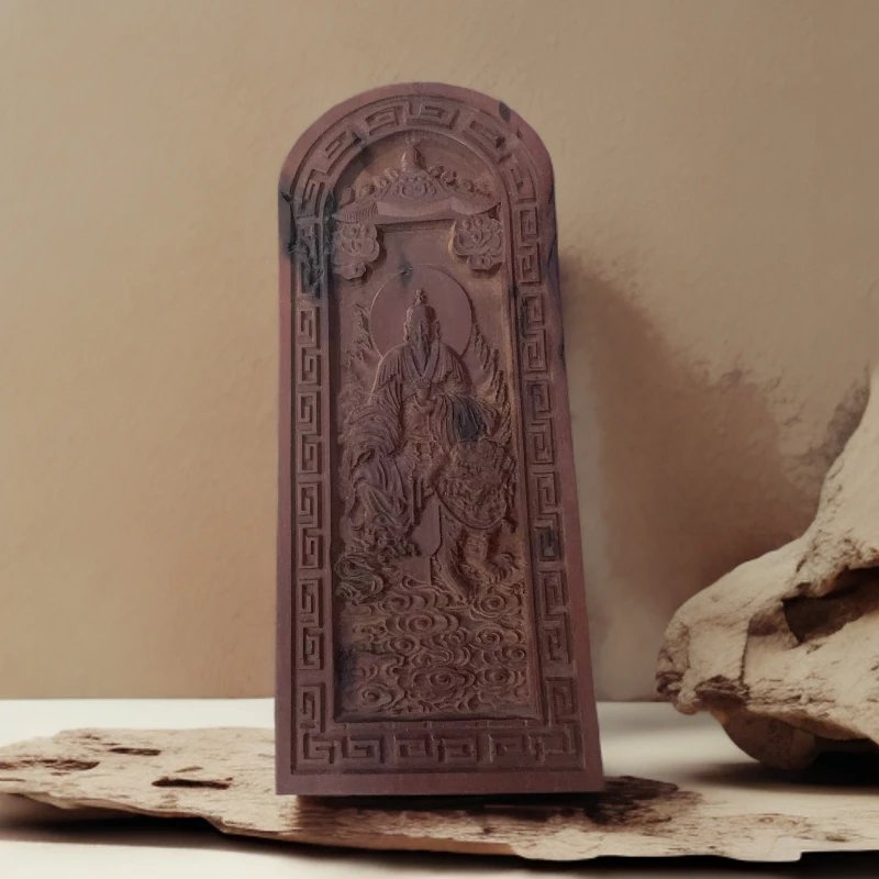 雷击枣木太乙救苦天尊九头狮龙浮雕令牌道教法器摆件雕刻工艺品