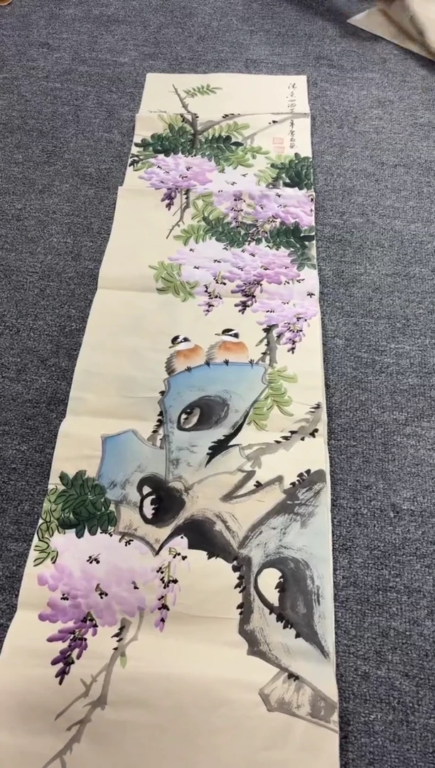 国画艺初美术馆精选链接--22花鸟四条屏