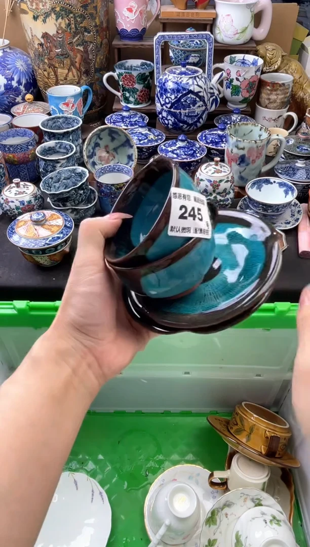 瓷片金***容245号六六工艺品瓷器开片材质