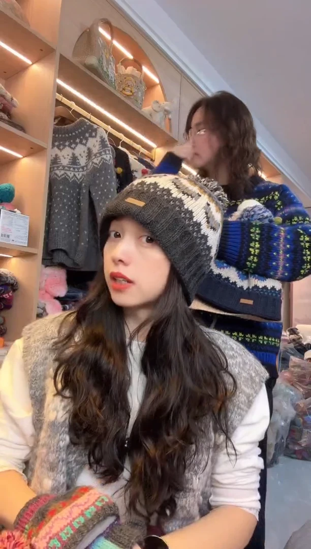 羊毛美利奴灰色系单球帽