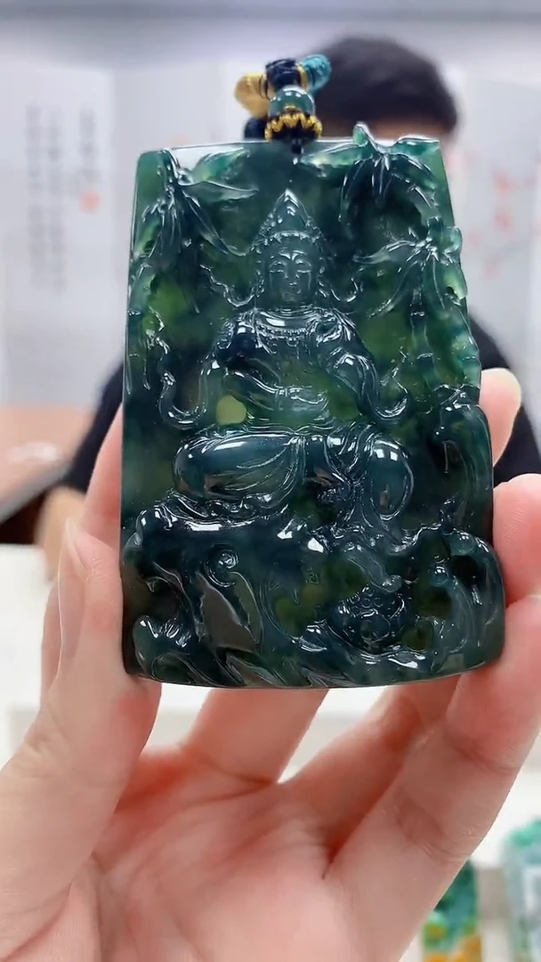 定制翡翠未镶嵌4917zm-毛货挂件171