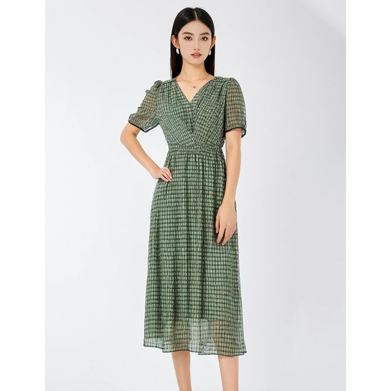 中年妈妈气质连衣裙春夏新款高端裙子 若5289H