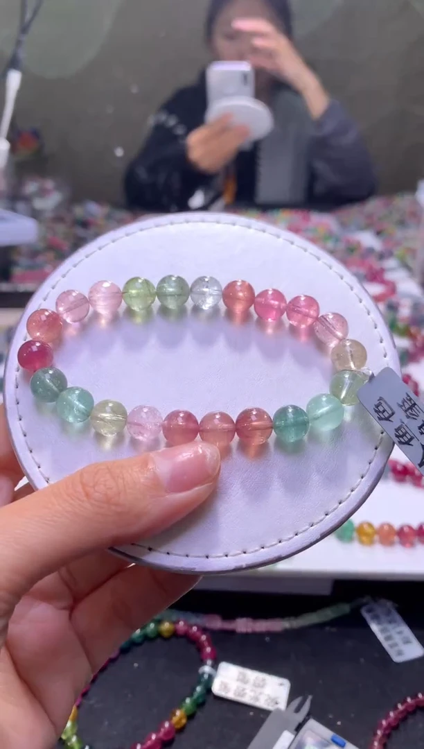 未镶嵌手串碧玺A105【天然碧玺】