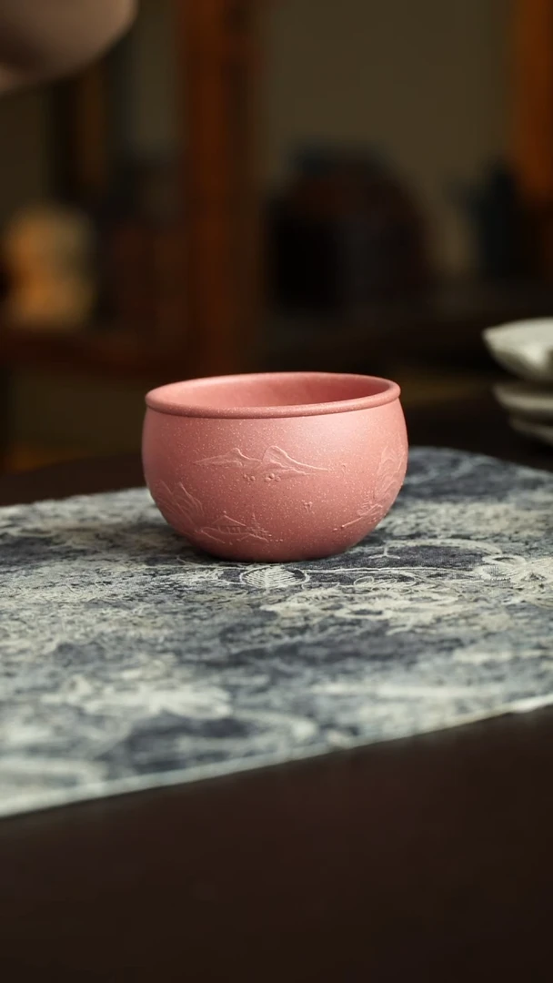 茶杯紫砂45号宜兴紫砂原矿作品