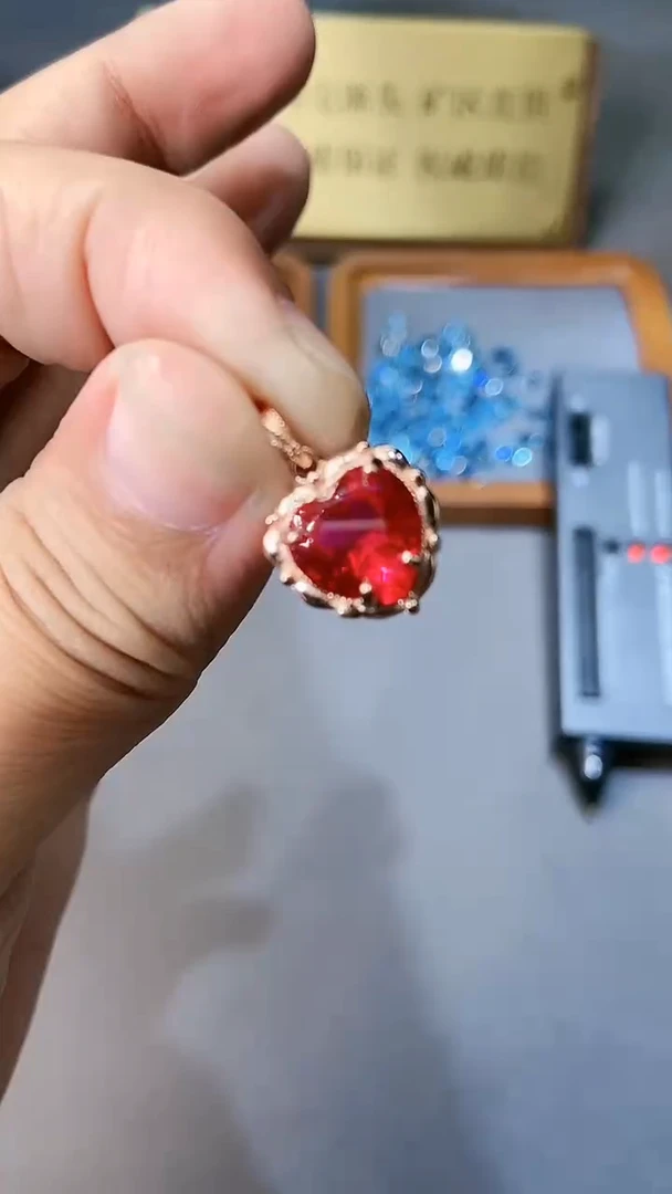 【闪购商品】红宝石颈饰银S925镶嵌354