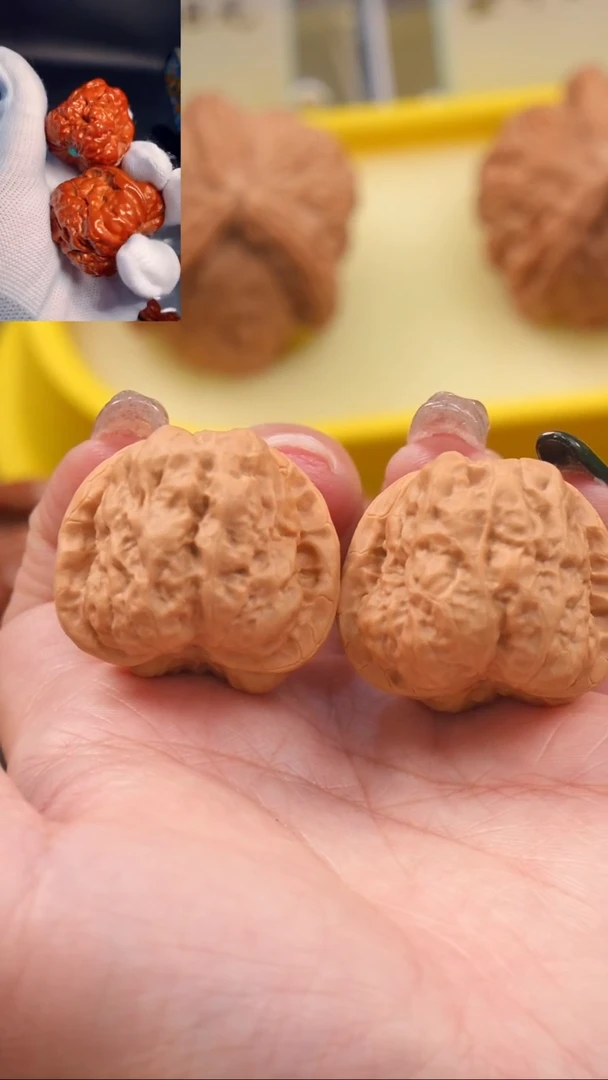 【闪购商品】文玩核桃把件34金蟾蛤蟆头