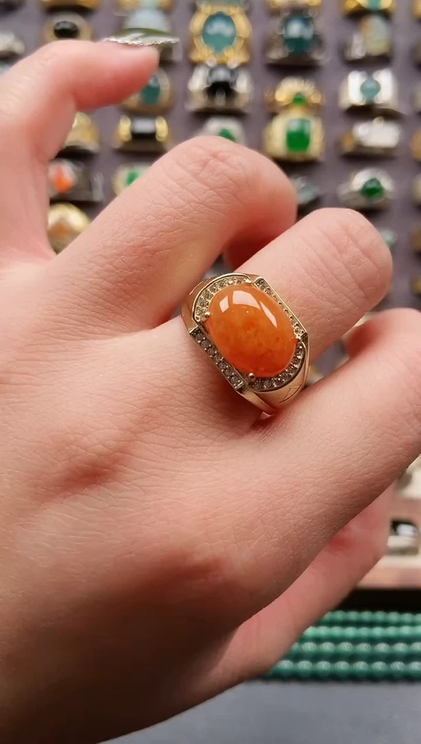 未镶嵌戒指翡翠纯天然A货翡翠男戒