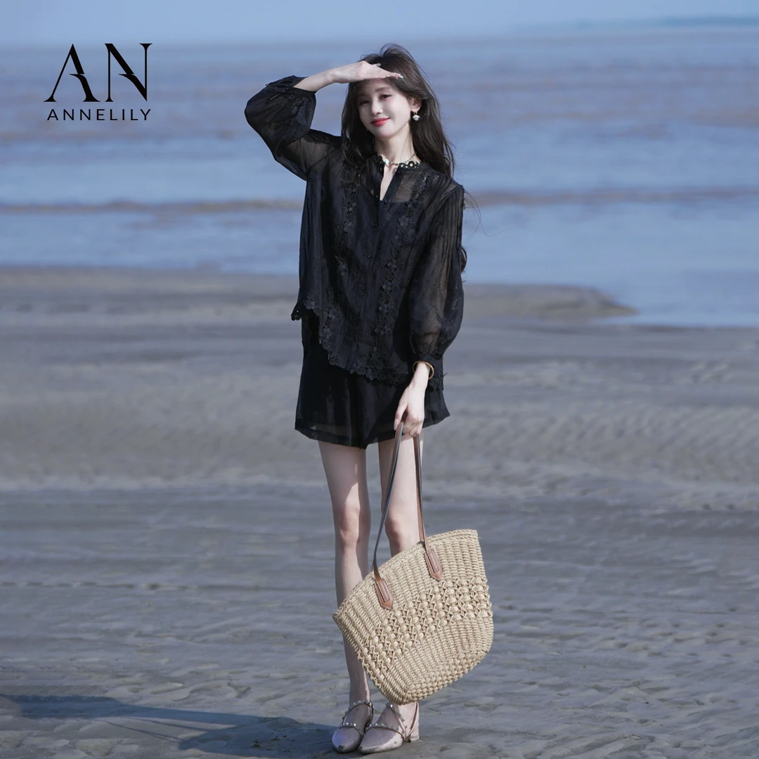 ANNE安琪琪【乐谜】夏季高级感百搭甜美短裤套装AT2506049