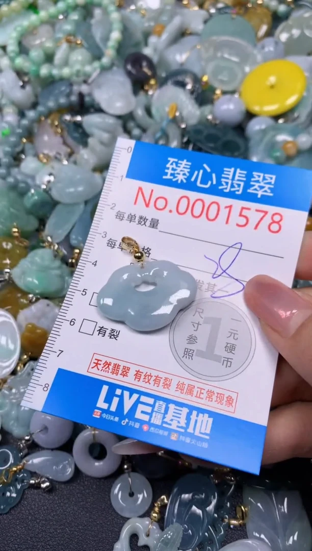 【闪购商品】翡翠颈饰未镶嵌含绳0001578