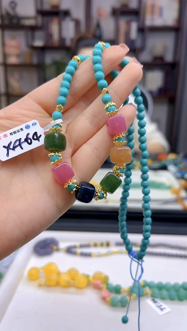 【闪购商品】碧玺颈饰未镶嵌DIY款X464