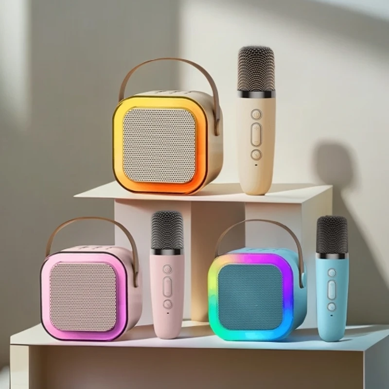 蓝牙音箱单麦麦克风一体话筒全民k歌家用家庭音响话筒一体麦克风