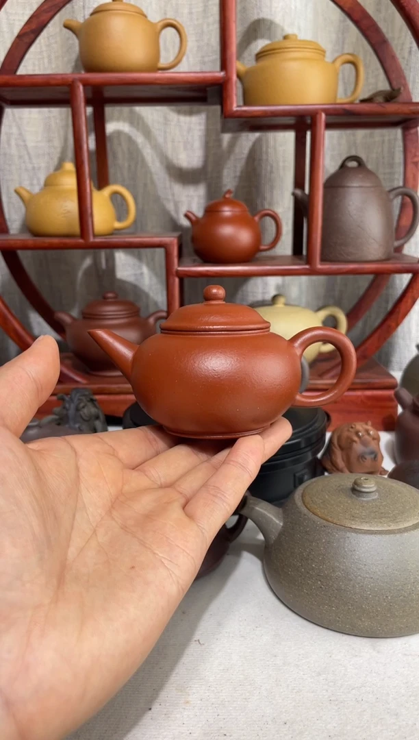 【闪购商品】紫砂茶壶微微瑕朱泥大红袍手工泥水平