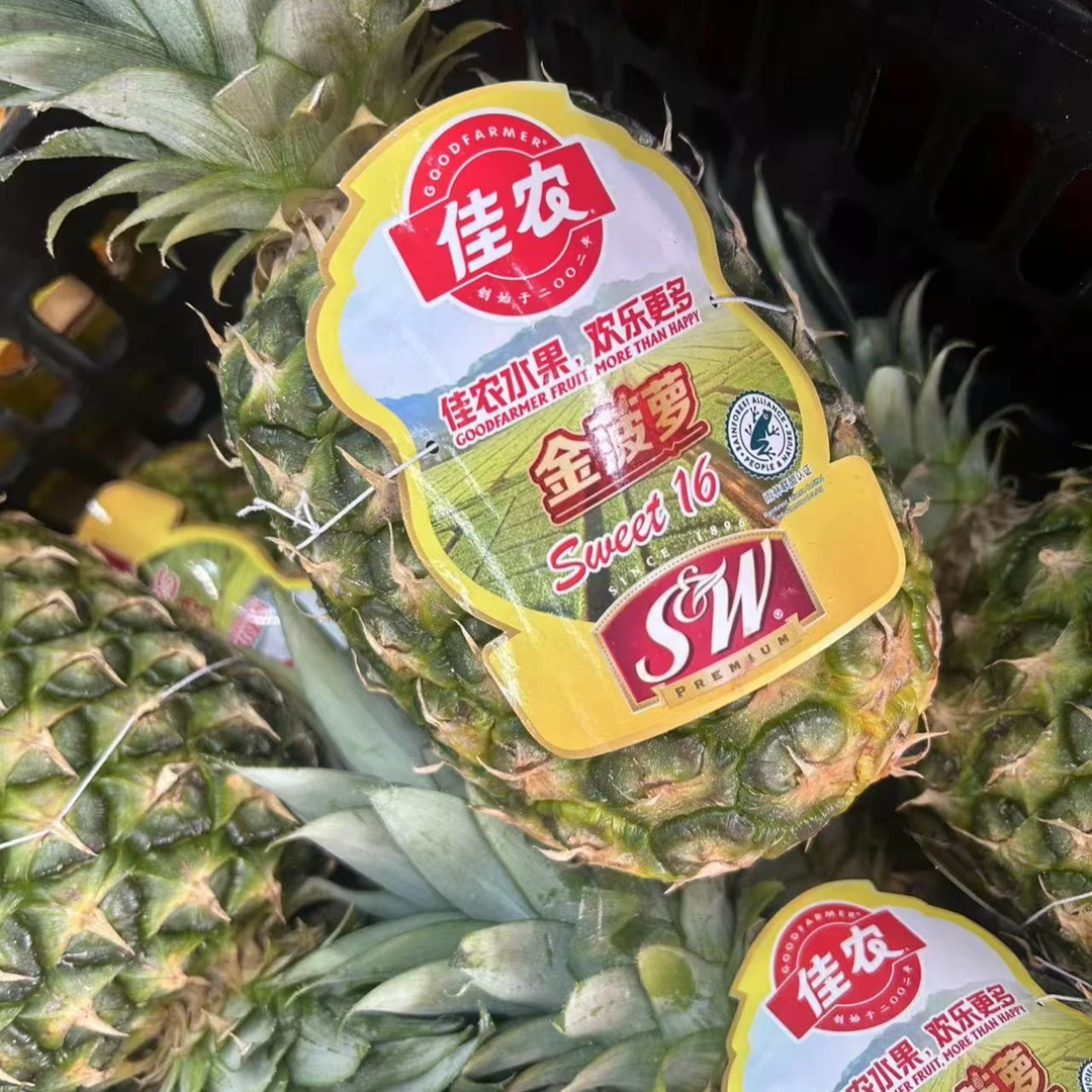 佳农金菠萝一个（毛重约3斤）可切盒 请备注