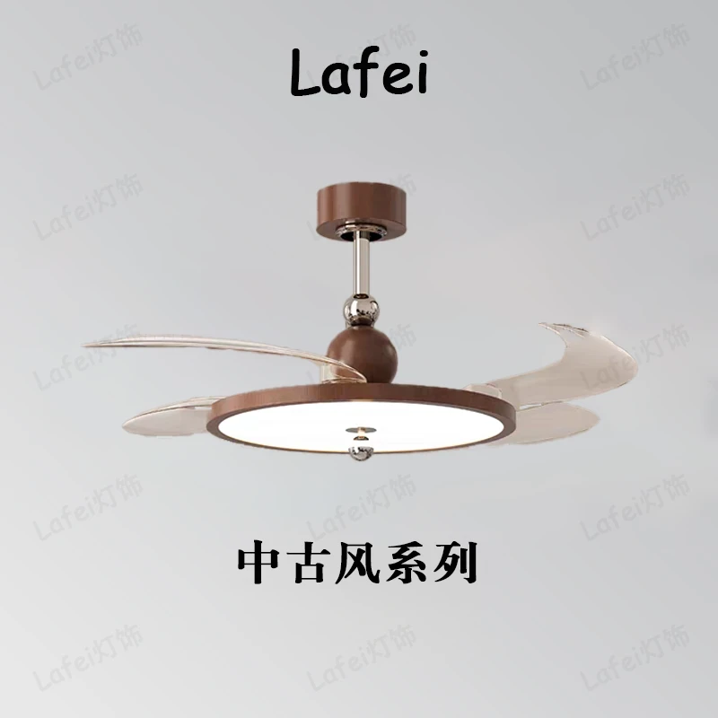 【中古风系列】新款吊灯现代简约餐厅 客厅 卧室风扇灯