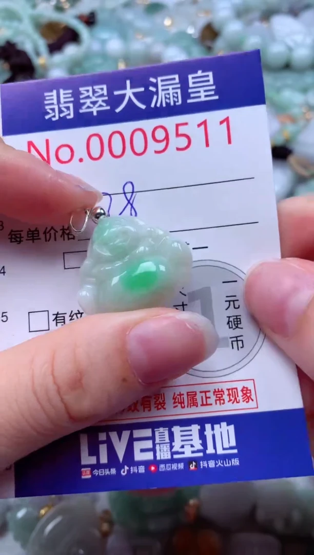 吊坠(不含链)未镶嵌翡翠9511