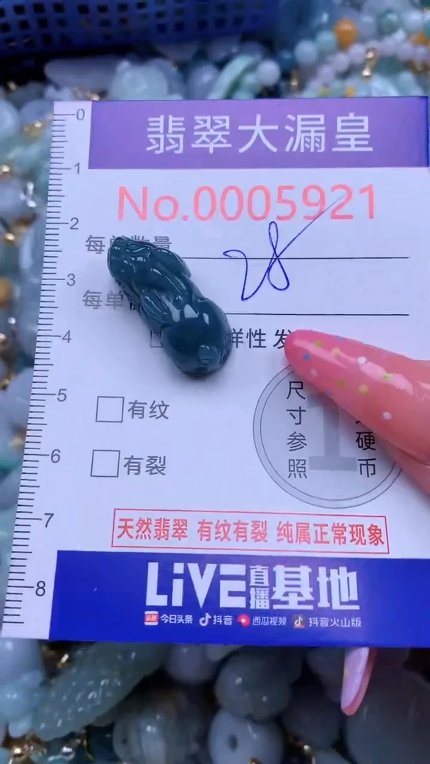 翡翠未镶嵌吊坠(不含链)5921