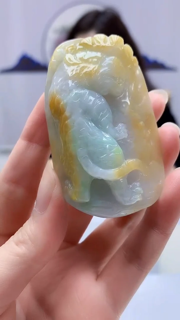 【闪购商品】定制翡翠未镶嵌4829zm-毛货挂件69