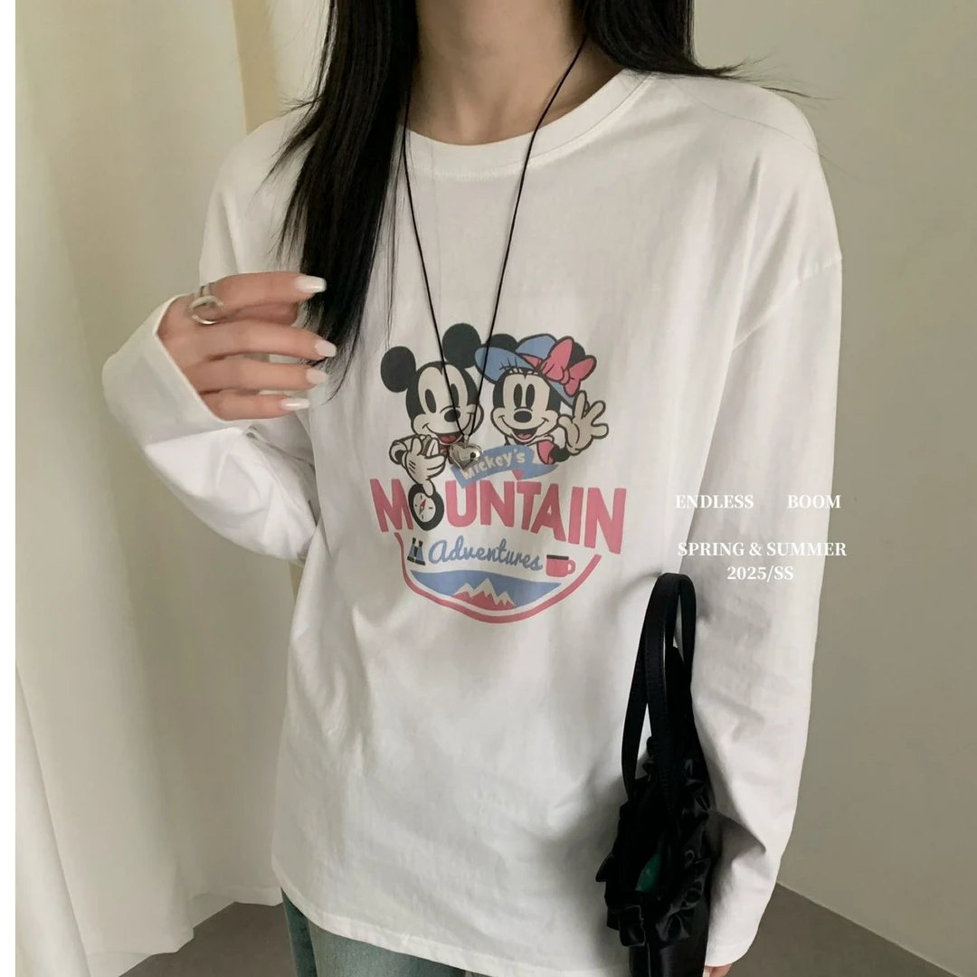 韩系米奇米妮打底衫