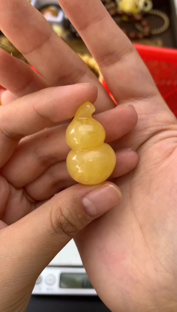 【闪购商品】琥珀珠宝奇石未镶嵌011 琥珀蜜蜡  花粉