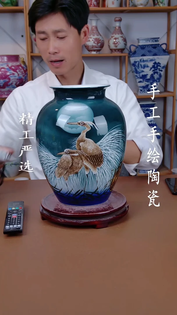 瓶景德镇手工手绘陶瓷摆件39