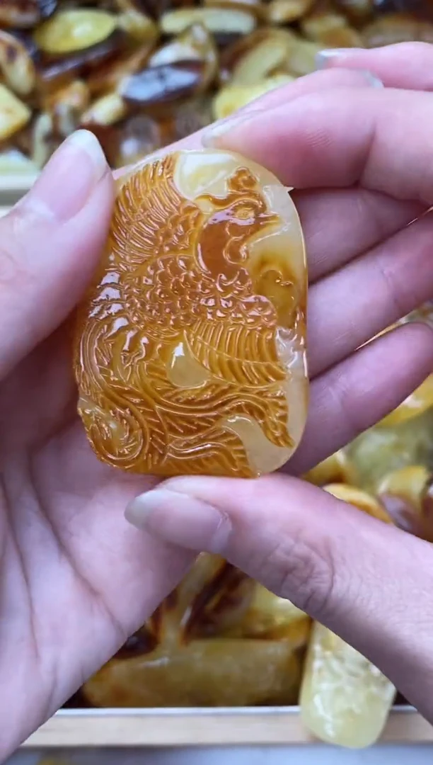 裸石琥珀未镶嵌天然琥珀蜜蜡