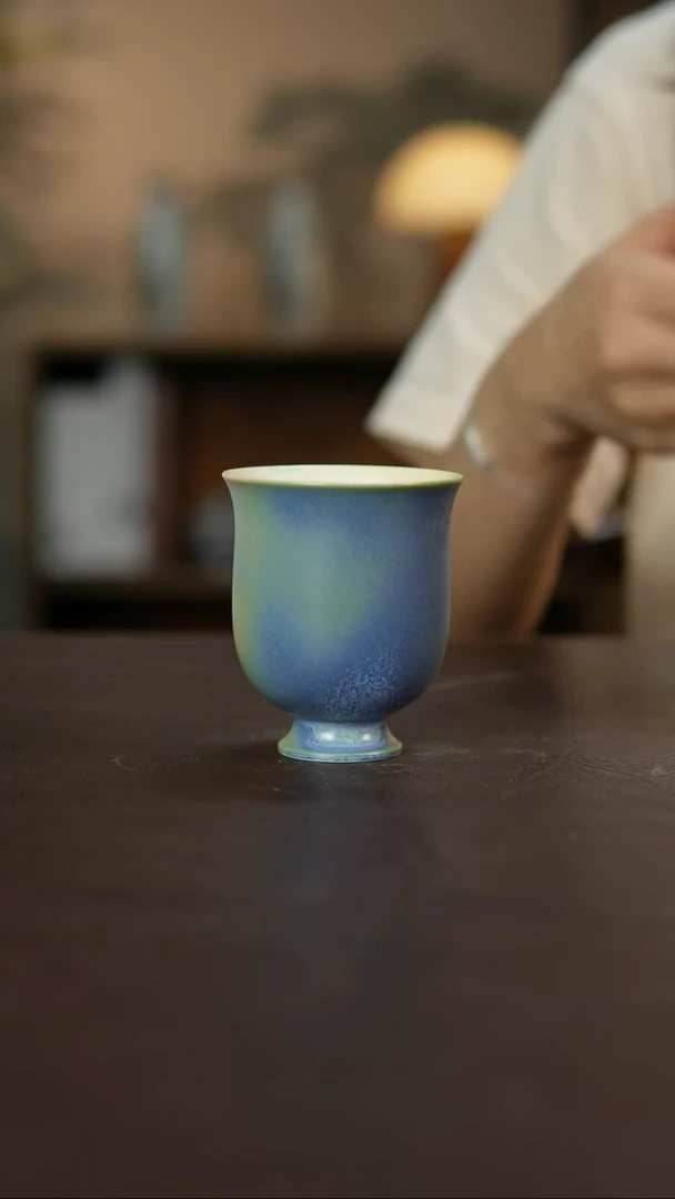 杯景德柴烧手作多人瑕疵