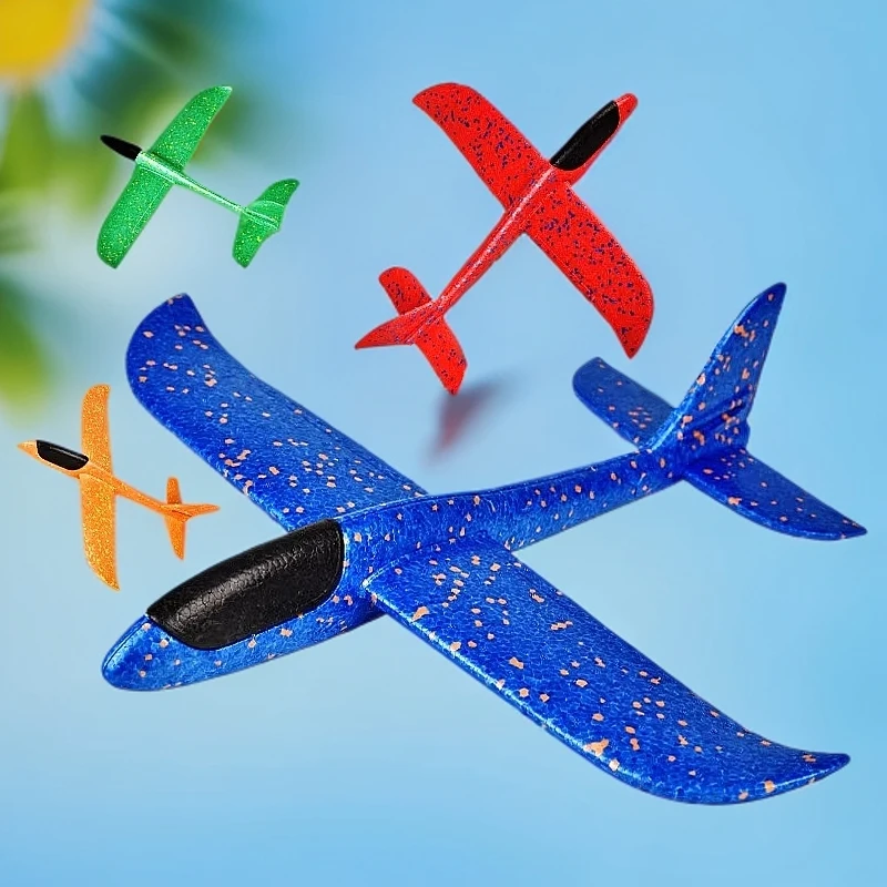 手抛飞机泡沫飞机儿童户外飞机玩具纸飞机滑翔回旋飞机春夏季公园