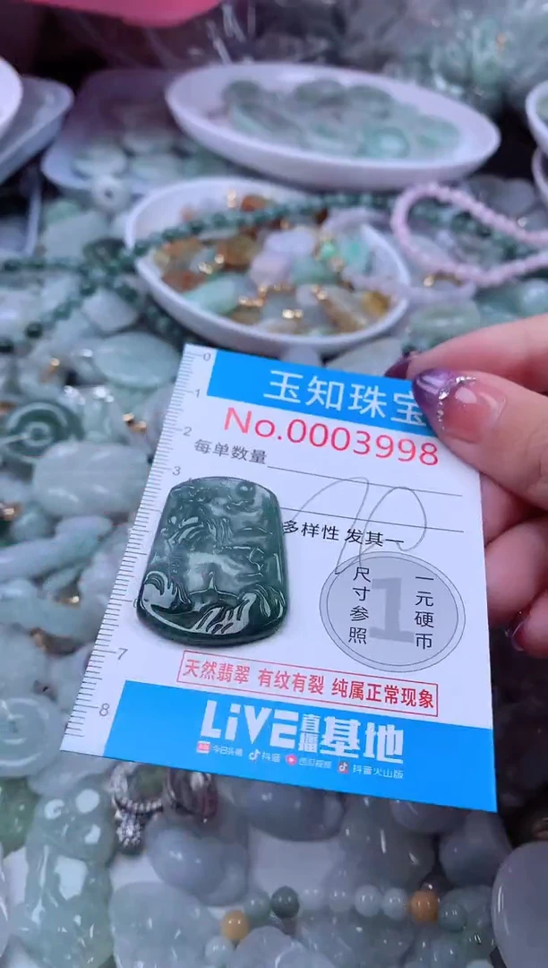 翡翠未镶嵌吊坠(不含链)3998