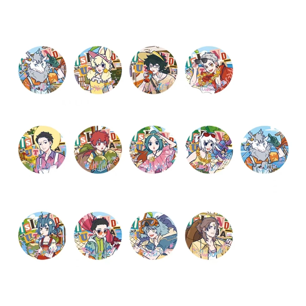 非人哉-海岛乌托邦系列【直播帮拆】圆形马口铁徽章