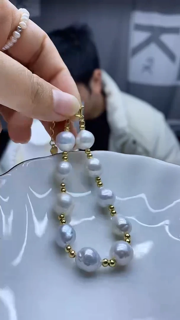 未镶嵌手链淡水珍珠手链多样性发其一