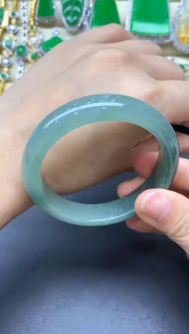 翡翠手镯未镶嵌384-中国好珠宝