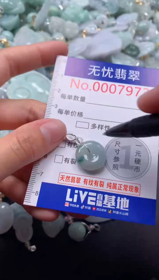 颈饰未镶嵌翡翠7973