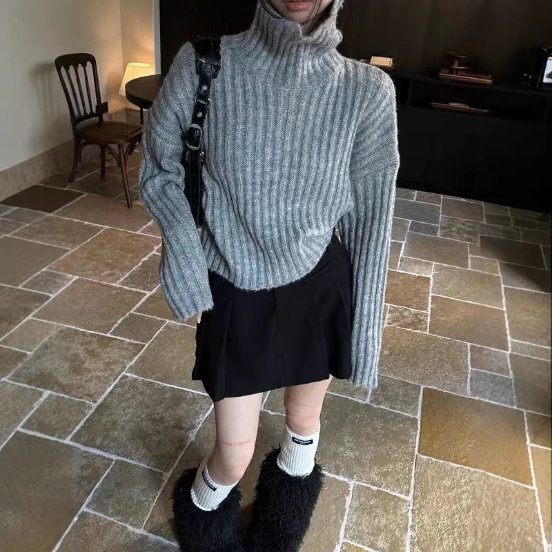 【KDDZ】秋冬ins连帽修身洋气韩版翻领半运动衣女2025新款爆款洋气