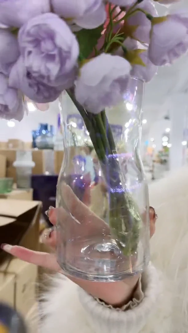 【闪购商品】无铅玻璃UU外贸花瓶微瑕-A006