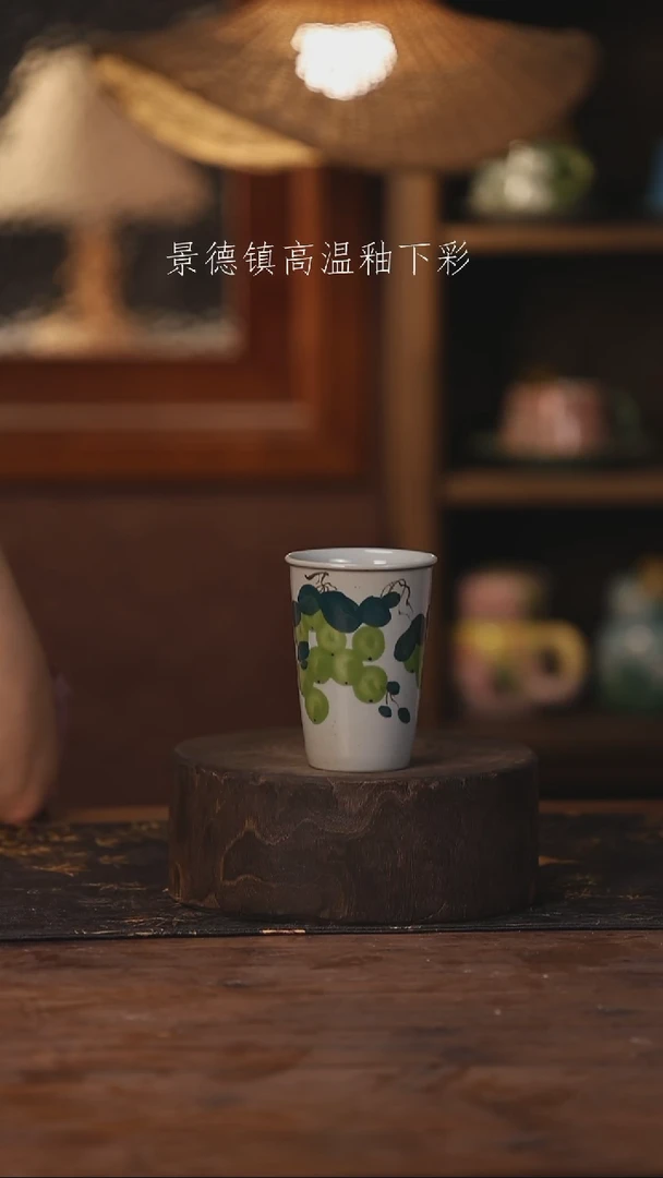 陶瓷景德镇高温釉下手绘陶瓷029