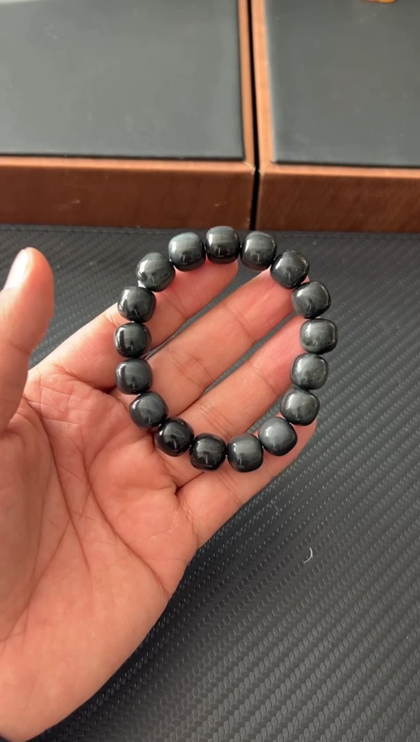 未镶嵌手串和田玉幼***班若羌微色差卡12