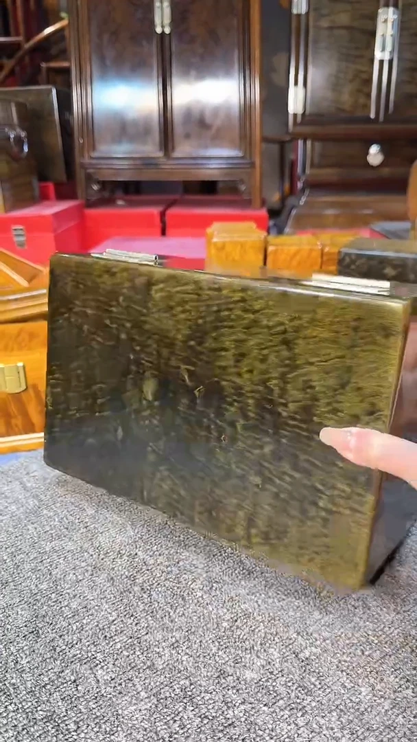 【闪购商品】乌木类成套家具阴沉乌木首饰盒Y427