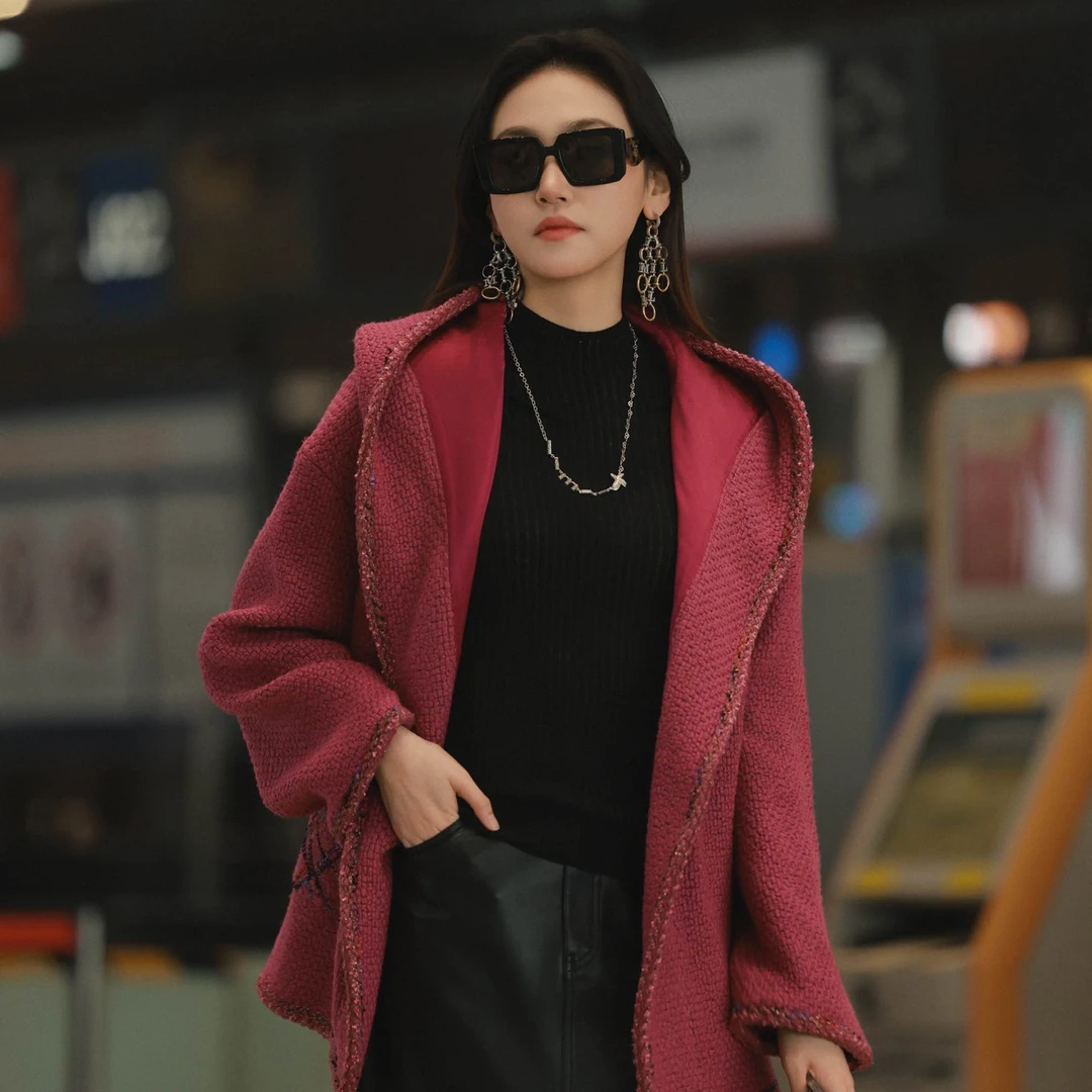 limil/丽米儿百搭气质重工外套女940008