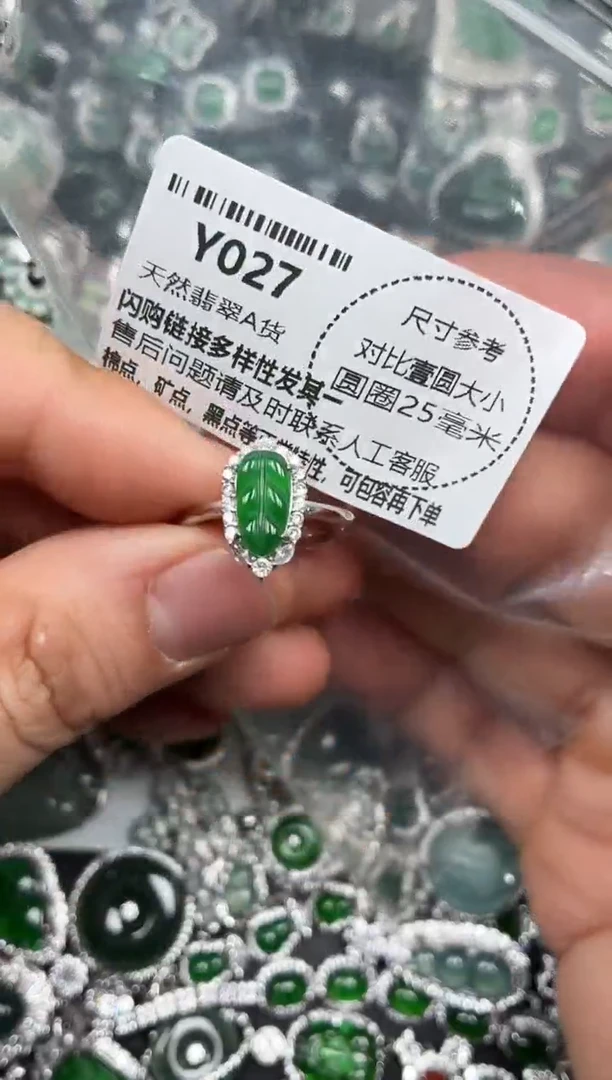 颈饰未镶嵌翡翠Y027戒指