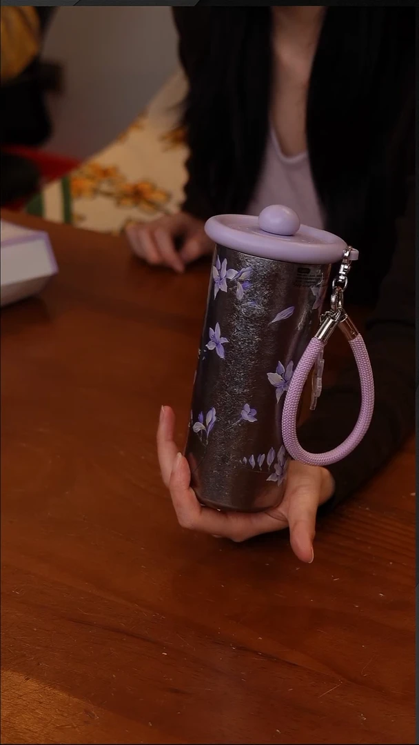 陶114-炊大皇钛杯纯钛 520ml鸢尾秘境(紫)【CF5658】