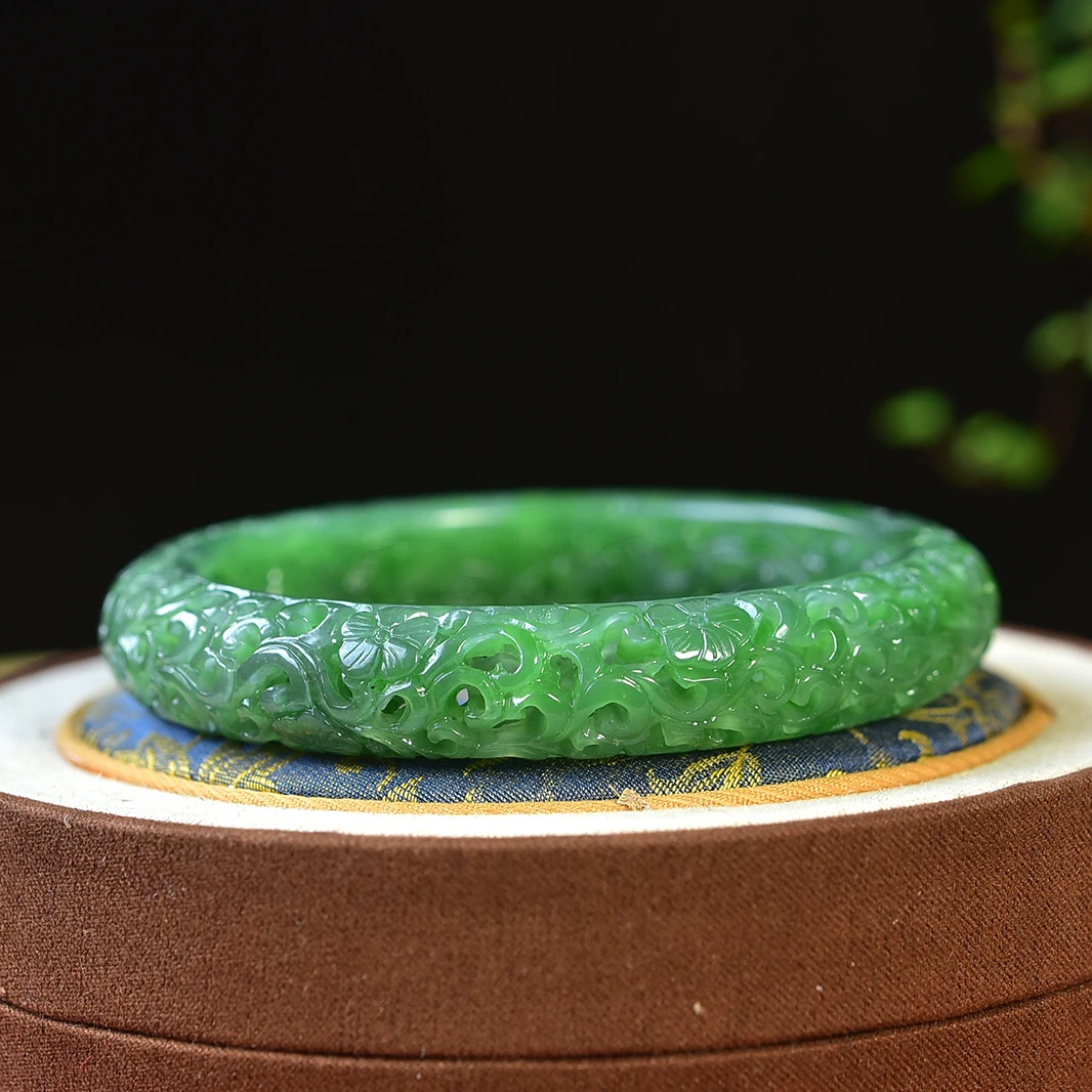 和田玉手镯，圈口：62.2