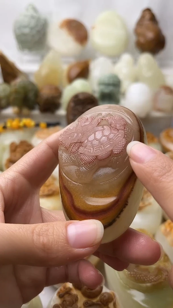 石材古青石棉纹正常不退换龙龟