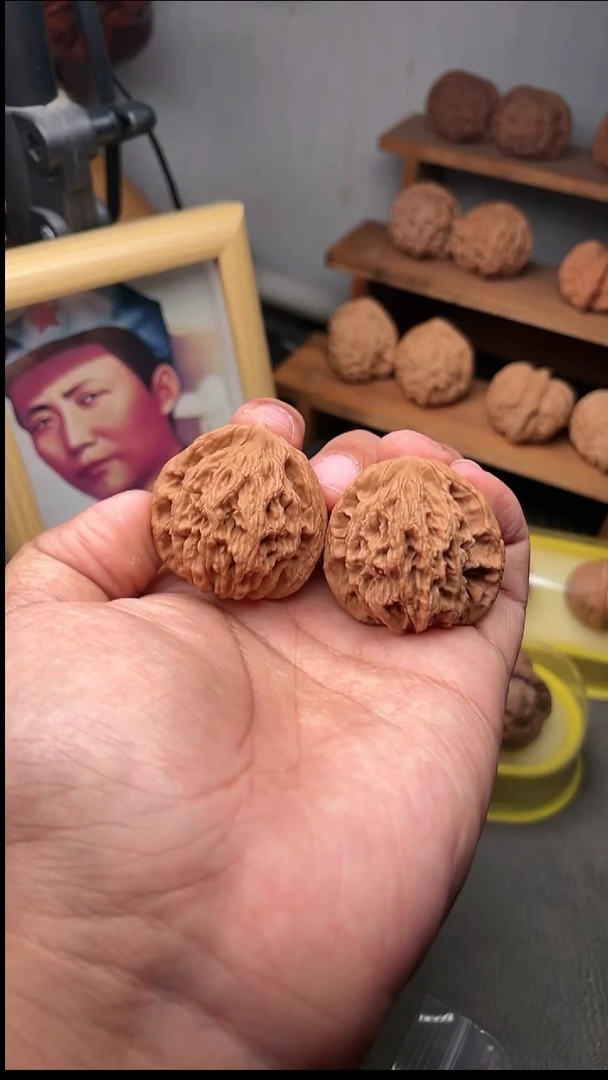 吊坠文玩核桃麦穗虎头41